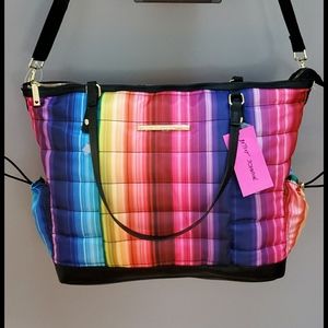 Betsey Johnson Rainbow Tote Bag NWT